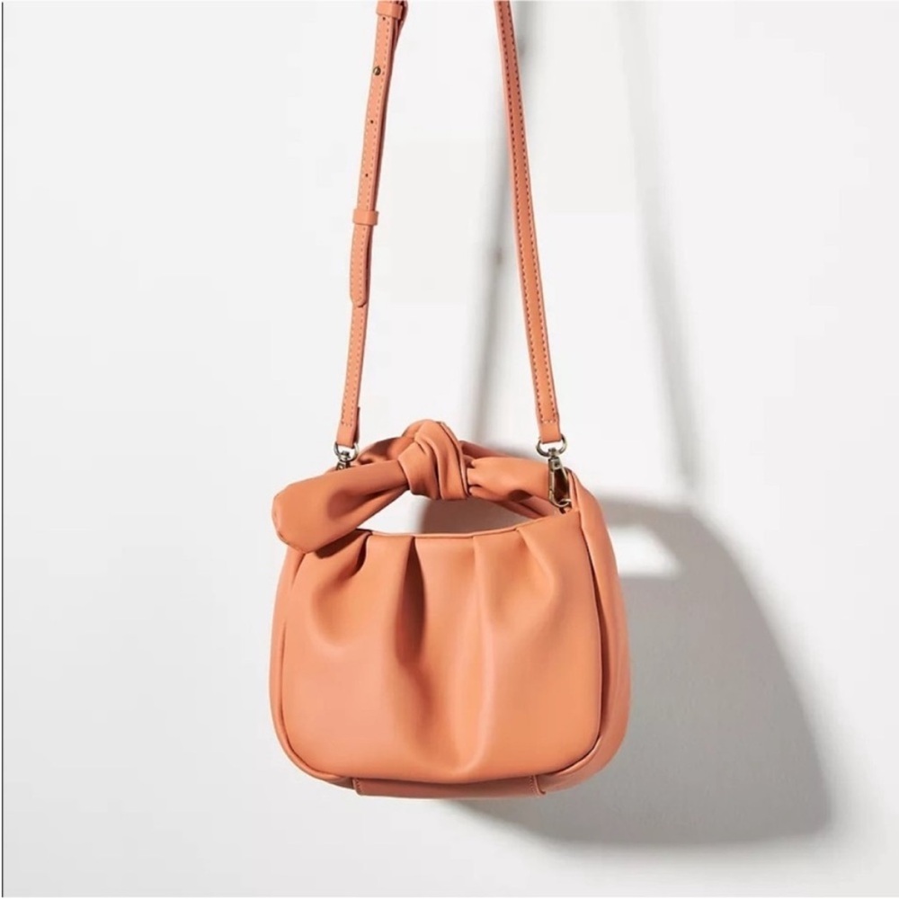 Anthropologie Knotted Mini Bag- Teracotta